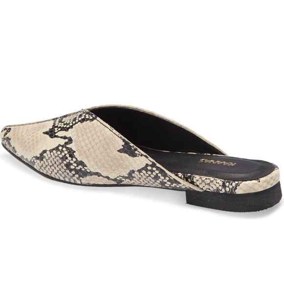 NWOT Vienna Snake Embossed Pointed Toe Mule - Picture 2 of 7